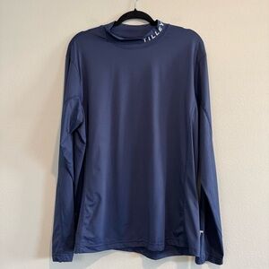 Tilley Long Sleeve Pullover Shirt UPF 50 Compression Mock Neck L